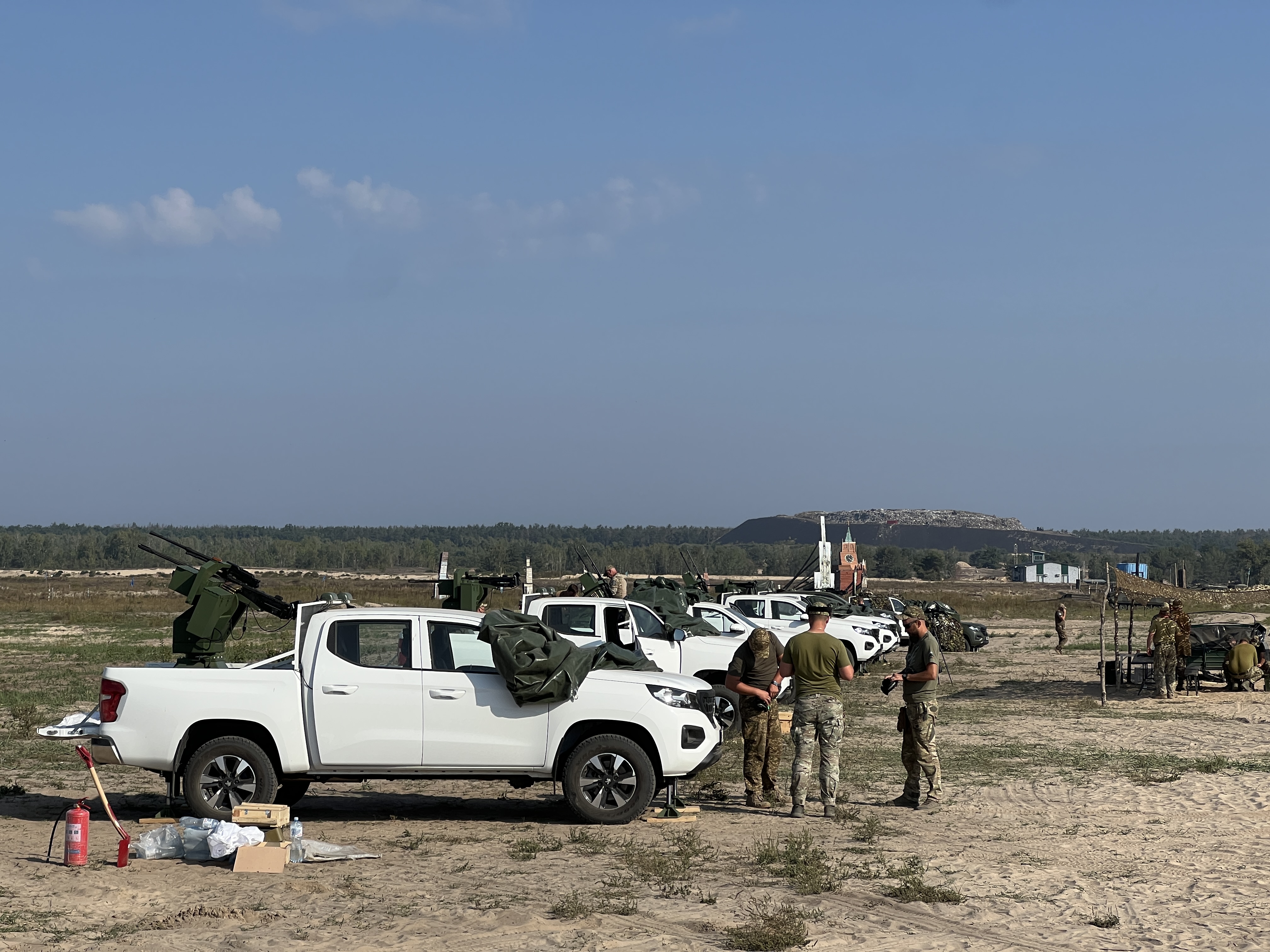 Instrumented live-fire test range in the Kyiv region.